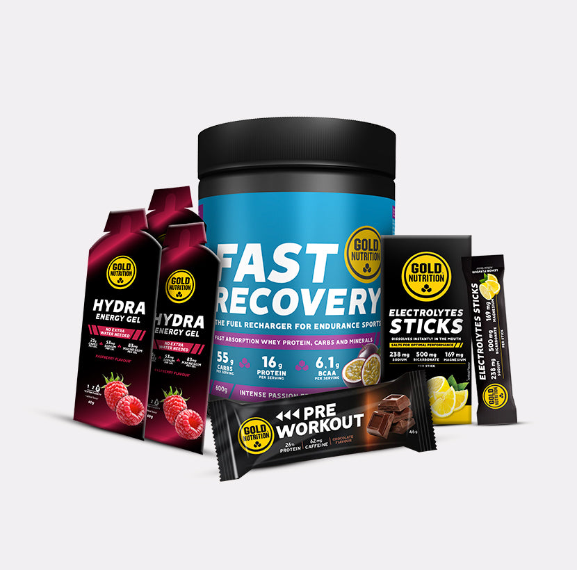 Conjunto de meias para maratona de 21 km da marca Fast Bundle, com detalhes de suporte e conforto para corrida.
