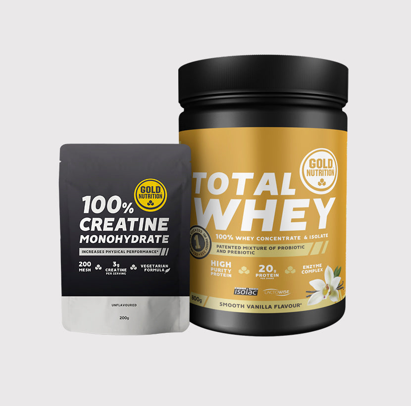 100% Creatine Monohydrate + Total Whey